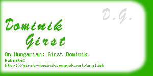 dominik girst business card